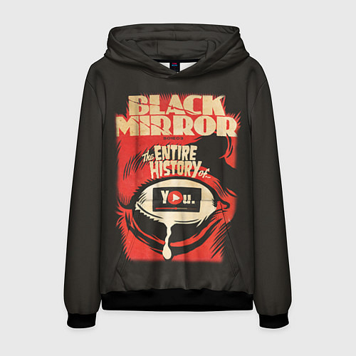 Мужская толстовка Black Mirror: Entire history / 3D-Черный – фото 1