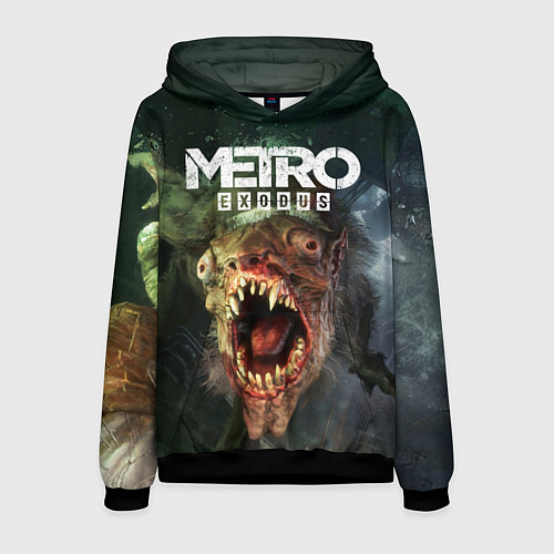 Мужская толстовка Metro Exodus / 3D-Черный – фото 1