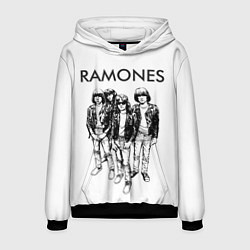 Толстовка-худи мужская Ramones Party, цвет: 3D-черный