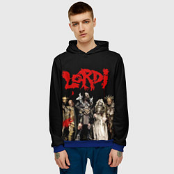 Толстовка-худи мужская LORDI, цвет: 3D-синий — фото 2