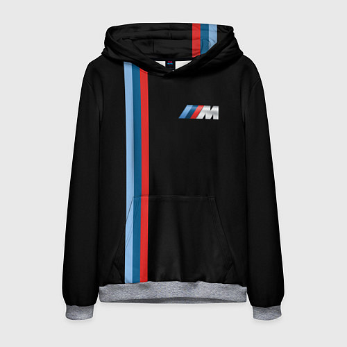 Мужская толстовка BMW BLACK COLLECTION БМВ / 3D-Меланж – фото 1