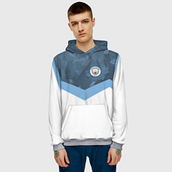Толстовка-худи мужская Manchester City FC: Sport, цвет: 3D-меланж — фото 2