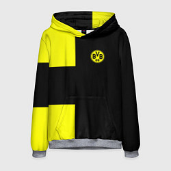 Толстовка-худи мужская BVB FC: Black style, цвет: 3D-меланж