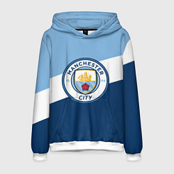 Толстовка-худи мужская FC Manchester City: Colors, цвет: 3D-белый