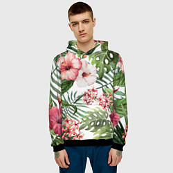 Толстовка-худи мужская Таинственный остров, цвет: 3D-черный — фото 2