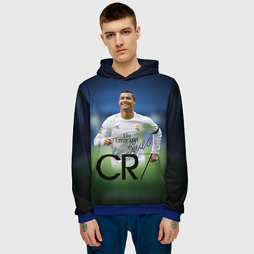 Мужская толстовка CR7 / 3D-Синий – фото 3