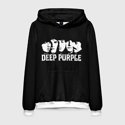 Толстовка-худи мужская Deep Purple, цвет: 3D-белый