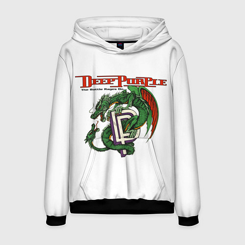 Мужская толстовка Deep Purple: Green Gragon / 3D-Черный – фото 1