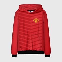 Толстовка-худи мужская FC Manchester United: Reverse, цвет: 3D-черный