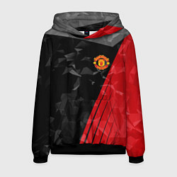 Толстовка-худи мужская FC Manchester United: Abstract, цвет: 3D-черный