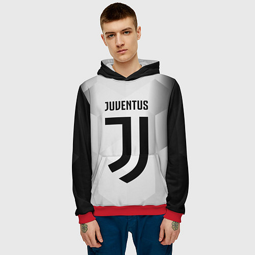 Мужская толстовка FC Juventus: Silver Original / 3D-Красный – фото 3
