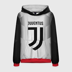 Толстовка-худи мужская FC Juventus: Silver Original, цвет: 3D-красный