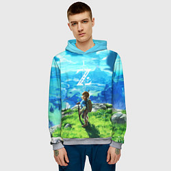 Толстовка-худи мужская Z-Link, цвет: 3D-меланж — фото 2