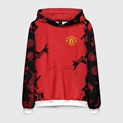 Толстовка-худи мужская FC Manchester United: Red Original, цвет: 3D-белый