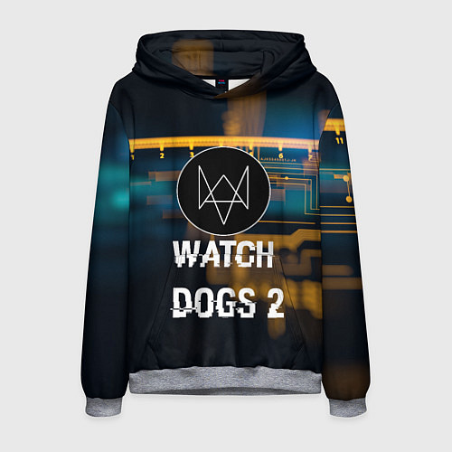 Мужская толстовка Watch Dogs 2: Tech Scheme / 3D-Меланж – фото 1