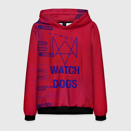 Мужская толстовка Watch Dogs: Hacker Collection / 3D-Черный – фото 1