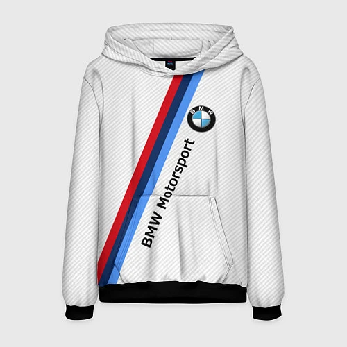 Мужская толстовка BMW Motorsport: White Carbon / 3D-Черный – фото 1