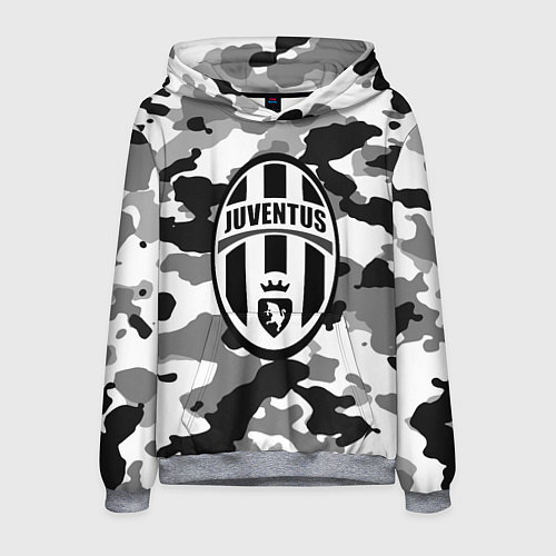 Мужская толстовка FC Juventus: Camouflage / 3D-Меланж – фото 1