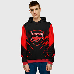 Толстовка-худи мужская Arsenal FC: Sport Fashion, цвет: 3D-красный — фото 2