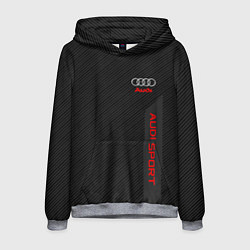 Толстовка-худи мужская Audi: Sport Line, цвет: 3D-меланж