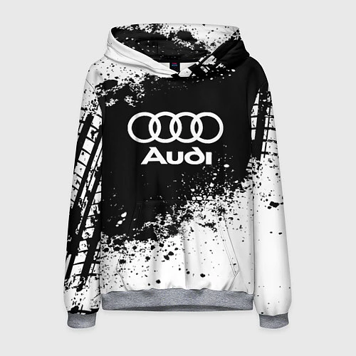 Мужская толстовка Audi: Black Spray / 3D-Меланж – фото 1