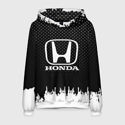 Толстовка-худи мужская Honda: Black Side, цвет: 3D-белый