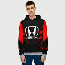 Толстовка-худи мужская Honda: Red Anger, цвет: 3D-меланж — фото 2