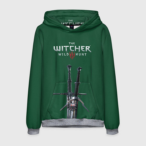 Мужская толстовка The Witcher: Wild Hunt / 3D-Меланж – фото 1
