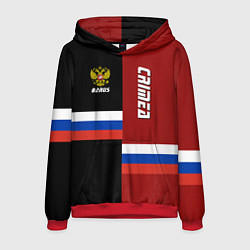 Толстовка-худи мужская Crimea, Russia, цвет: 3D-красный