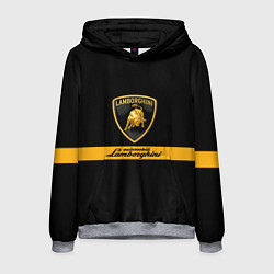 Толстовка-худи мужская Lamborghini Automobili, цвет: 3D-меланж