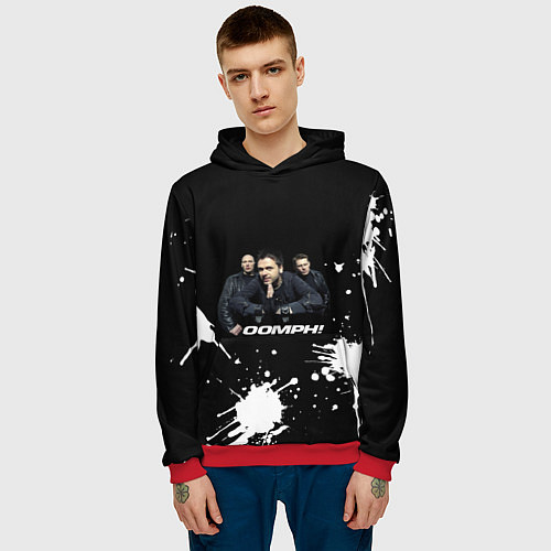 Мужская толстовка Группа OOMPH! / 3D-Красный – фото 3