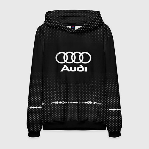 Мужская толстовка Audi: Black Abstract / 3D-Черный – фото 1