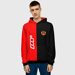 Толстовка-худи мужская СССР: Red Collection, цвет: 3D-черный — фото 2