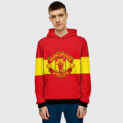 Толстовка-худи мужская FC Man United: Red Style, цвет: 3D-черный — фото 2