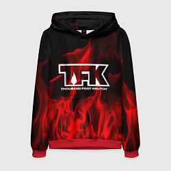 Толстовка-худи мужская Thousand Foot Krutch: Red Flame, цвет: 3D-красный