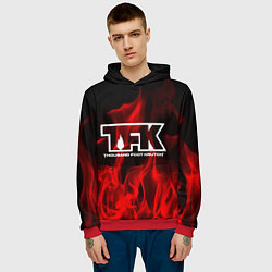 Толстовка-худи мужская Thousand Foot Krutch: Red Flame, цвет: 3D-красный — фото 2