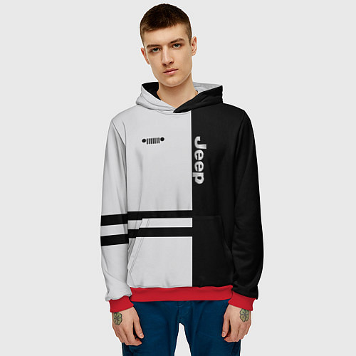 Мужская толстовка Jeep / 3D-Красный – фото 3