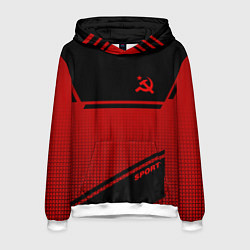 Толстовка-худи мужская USSR: Black Sport, цвет: 3D-белый