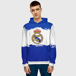 Толстовка-худи мужская Real Madrid FC, цвет: 3D-белый — фото 2