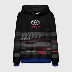 Толстовка-худи мужская Toyota TRD, цвет: 3D-синий