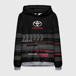 Толстовка-худи мужская Toyota TRD, цвет: 3D-меланж