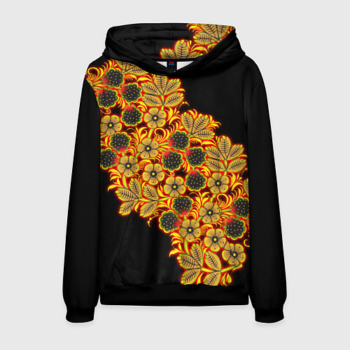 Мужская толстовка Славянская роспись / 3D-Черный – фото 1