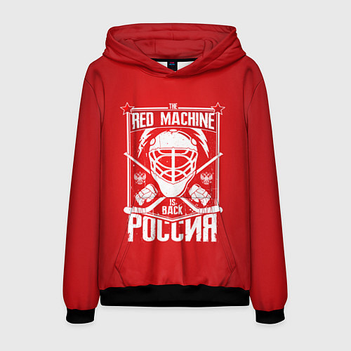 Мужская толстовка Red machine is back / 3D-Черный – фото 1