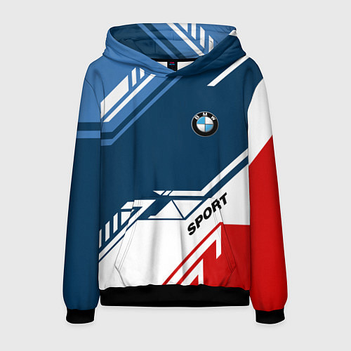 Мужская толстовка BMW SPORT / 3D-Черный – фото 1