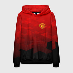 Толстовка-худи мужская FC Man UTD: Red Poly, цвет: 3D-черный