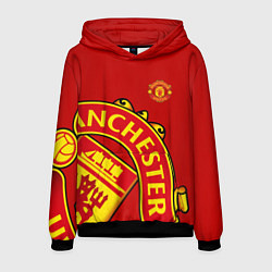 Толстовка-худи мужская FC Man United: Red Exclusive, цвет: 3D-черный