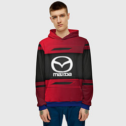 Толстовка-худи мужская Mazda Sport, цвет: 3D-синий — фото 2