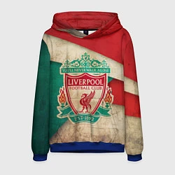 Толстовка-худи мужская FC Liverpool: Old Style, цвет: 3D-синий