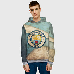 Толстовка-худи мужская FC Man City: Old Style, цвет: 3D-меланж — фото 2