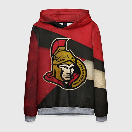 Мужская толстовка HC Ottawa Senators: Old Style / 3D-Меланж – фото 1